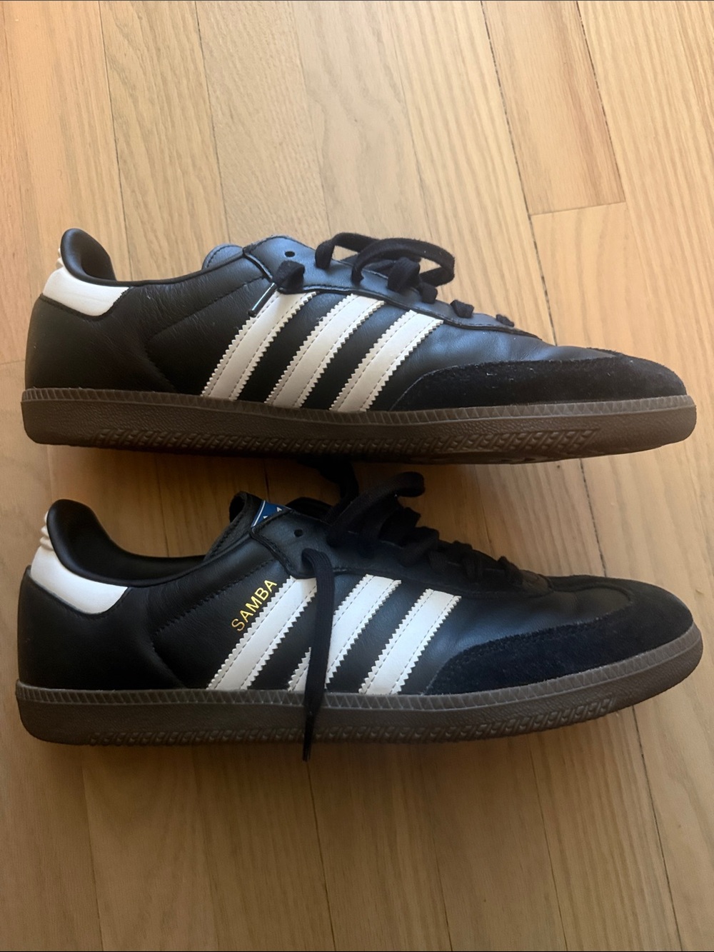 Adidas Samba Classic Leather Men’s Shoes - Black/White size 11.5